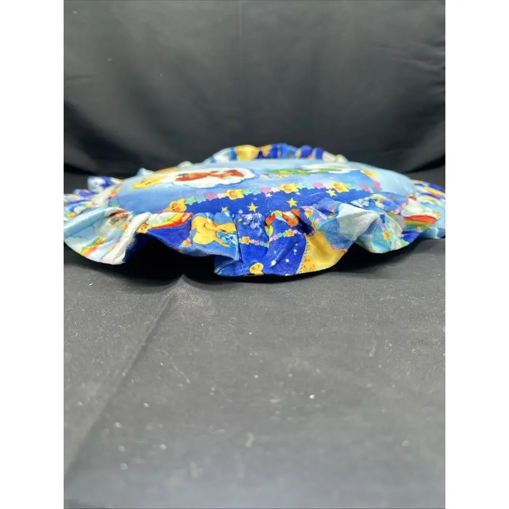 Care Bears Cloud Print Round Velour Throw Pillow Cloud Gazing Dolls Kill New